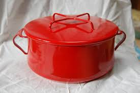 Dansk Kobenstyle Jhq Chili Red Enamel Covered Steel 4 Quart Casserole Unused Condition Scandinavian Design Cookware Boho Kitchen Chili Red Boho Kitchen Scandinavian Design