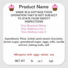 Georgia Cottage Food Law Product Labels Zazzle Com Food Business Ideas Ingredient Labels Food License