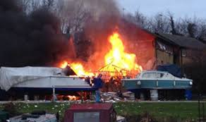 A man investigates damage to the block of flats in norton, near malton, today after the blaze. Oxford Explosion Destroys Riverside Flats And Leaves Several Injured Uk News Express Co Uk