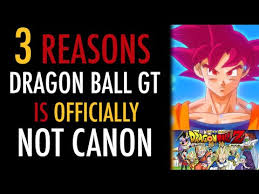Produced by toei animation , the series premiered in japan on fuji tv and ran for 64 episodes from february 1996 to november 1997. Dragon Ball Gt Not Canon