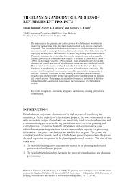 Approval of the building plan. Pdf Planning And Control Process Of Refurbishment Projects