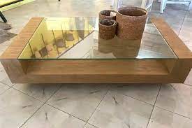 Designed and built to last forever, our coffee tables are made to order just for you and can be customized to perfectly fit your space and style. Contemporary Coffee Table Mc 34 El Roure Vell Glass Wooden Base Rectangular