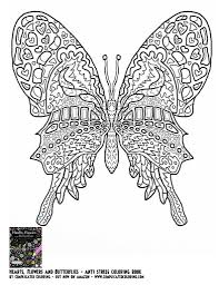 Free Coloring Pages Complicated Coloring Butterfly Coloring Page Animal Coloring Pages Flower Coloring Pages