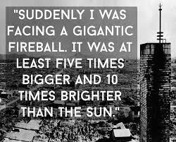 Nagasaki is surrounded by mountains and because of this the level of destruction was confined to about 2.6 square miles or 6.7 square kilometres. Hiroshima 6 August 1945 How The Day Unfolded Hiroshima Hiroshima Bombing Hiroshima Nagasaki