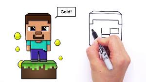 Simple survival minecraft house designs. How To Draw Steve From Minecraft Cute And Easy For Beginners Video Dailymotion