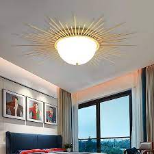 This practical overhead lighting solution helps to eliminate shadows and distribute light evenly. Warm Sun Lights Bedroom Ceiling Lamps Living Room Crossover Lamps American Flush Mount Ceiling Light Decor Home Led Solar Light Ceiling Lights Aliexpress