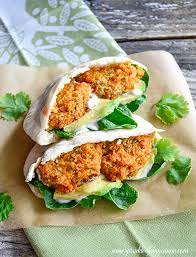 Sweet Potato Quinoa Patties With Tahini Yogurt Dressing Sprinkle Of Cinnamon Food Healthy Recipes Vegetarian Dishes