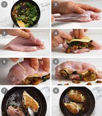 Add the ground beef and cook until browned. Mushroom Stuffed Chicken Breast Recipetin Eats