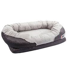 Barksbar Large Gray Orthopedic Dog Bed 40 X 30 Inches Snuggly Sleeper With Nonslip Orthopedic Foam Cool Dog Beds Best Orthopedic Dog Bed Dog Bed