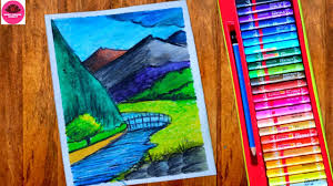 How Draw Mountain Landscape Easy I Easy Oil Pastel Drawing I Drawing Of Nature For Beginners Youtube Flowers, trees and landscapes with the following easy steps are intended for beginners and kids. how draw mountain landscape easy i easy oil pastel drawing i drawing of nature for beginners