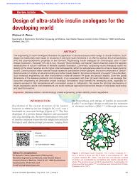 This can cause the plant epidermis to. Pdf Design Of Ultra Stable Insulin Analogues For The Developing World
