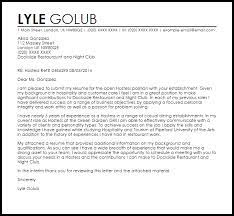 It is also your opportunity convince him that you are one needed for the job. Hostess Cover Letter Sample Cover Letter Templates Examples