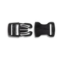 YKK Flat Side Release Plastic Buckles Black | WAWAK