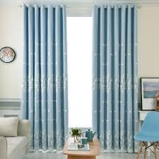 Light Blue Floral Pattern Simply Modern Country Chic Bedroom Blackout Curtain Country Chic Bedroom Modern Bedroom Chic Bedroom