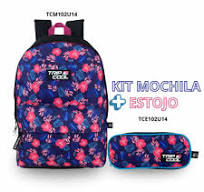 Mochila e estojo Juvenil Seven mile Poliéster Tripcool ...