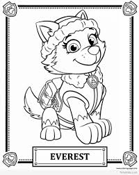 Find the best paw patrol coloring pages for kids & for adults, print and color. Paw Patrol Printables Everest Paw Patrol Coloring Paw Patrol Coloring Pages Paw Patrol Printables