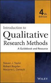 This will include your name, academic institution and the title of the research. Introduction To Qualitative Research Methods Steven J Taylor 9781118767214