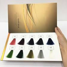 Foldable Hair Dye Color Chart Hair Swatch Color Chart For Hair Colors