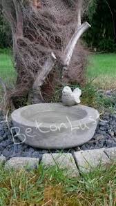 Vogeltranke Beton Garten Obstschale Gartenzwerg Betonlust Deko Blumen Gartenzwerg Garten