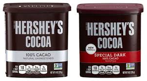 The product made from the process of alkalization is called dutch cocoa because it was invented in holland sometime in the 19th century. Pick 1 Hershey S Cocoa Powder 100 Natural Unsweetened Special Dark Cacao 8 Oz Ebay