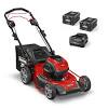 If you've got a small lawn and want to avoid gas, cords and electricity use, consider a reel lawn mower or manual lawn mower. 1