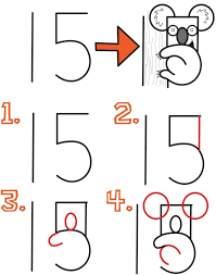 apprendre dessiner enfants idees astucieuses chiffres animaux a aux cours de dessin pour coloriage spiderman
