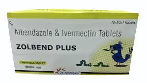 Zolbend Plus Tablets (Albendazole & Ivermectin ), 200Mg + 5Mg at best price in Nagpur