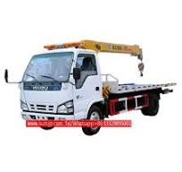 ISUZU NKR 3 ton flatbed wrecker truck with crane - Isuzu ...