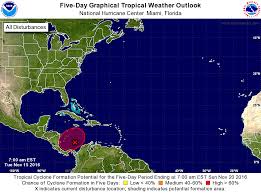 The hti graphics account for the latest forecast at specific locations while also including a reasonable safety margin to account for any forecast errors. National Hurricane Center Tropical Cyclone Likely To Form Over Caribbean