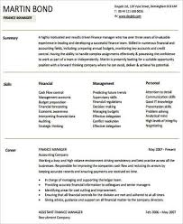 What is role of assistant managers? Finance Director Cover Letter Resume Sample
