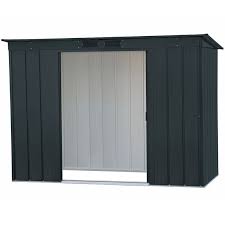 Le chalet ou abri de jardin peut être dans un style traditionnel, contemporain ou rustique, avec ou sans plancher, pour répondre à toutes vos attentes en matière d'aménagement de votre espace extérieur. Abri De Jardin Metal Anthracite Mono Pente Duramax 3 23m