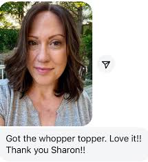 Debbie looking incredible with her topper! The cut is beautiful! Thanks for  sending me these lovely photos 😍♥️♥️