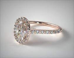 (setting price) 14k rose gold danhov spring blossom six prong solitaire engagement ring by danhov. Special Offer Oval Cut Rose Gold Engagement Ring Up To 76 Off