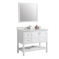 Boyel Living Elegant 34 In W X 41 In H X 21 In D Bath Vanity In White With Carrara Marble Top And Sink Jmjbcb 1142l W The Home Depot