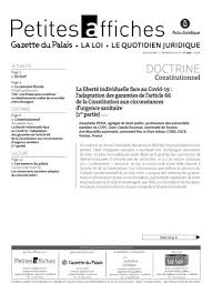 Un réordonnancement par ordre alphabétique est effectué vers 1920[réf. La Liberte Individuelle Face Au Covid 19 L Adaptation Des Garanties De L Article 66 De La Constitution Aux Circonstances D Urgence Sanitaire 1re Partie Actu Juridique