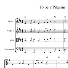 June hymn by decemberists chords different versions chords, tab, tabs. To Be A Pilgrim Celtic Harmony Arrangement Sheet Music For Strings With Guitar Chords And Backing Track Celtic Hymns In Harmony