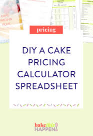 Calculating the total sales price of all the items listed in column a, based on the amount of items sold (column b), and the price per unit (column c). Bake This Happen Build Your Own Cake Pricing Calculator In Excel