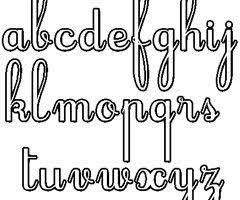 coloriage alphabet cursive cursif ferme