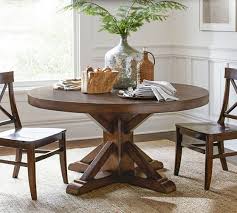 Benchwright Round Pedestal Dining Table Dining Table Rustic Pedestal Dining Table Round Pedestal Dining