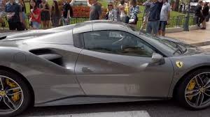 2017 ferrari 488 spider convertible view photos argento nurburgring metallic. Gray Ferrari 488 Gtb Spider Stock Video Pond5