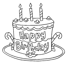Colorear con los niños ofrece páginas para colorear gratis para los niños. Kids Free Happy Birthday Cake Celebration Coloring Pages Printout Coloring Home