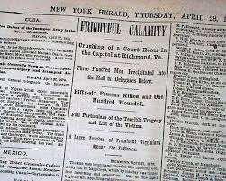7900 river rd, richmond, british columbia v6x 1x7, richmond, british columbia. Richmond Va Virginia State Capitol Floor Collapse Disaster 1870 Old Ny Newspaper Ebay