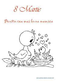 Des idées, des trucs et a. Planse De Colorat De Ziua Mamei 8 Martie 8 Martie Character Education