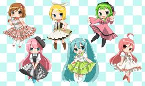 They need each other more than either could imagine. Chibi Gumi Hatsune Miku Kagamine Rin Megurine Luka Meiko Miki Vocaloid Vocaloid Konachan Com Konachan Com Anime Wallpapers