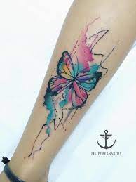 1001 Ideas De Tatuajes De Mariposas Super Bonitos Watercolor Butterfly Tattoo Colour Tattoo For Women Butterfly Tattoos For Women