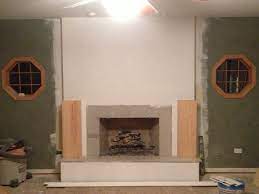 Maybe you would like to learn more about one of these? Step 3 We Covered The Raised Hearth With Tile Fireproof Material Or You Can Leave The Previous Slab Next Fireplace Remodel Moldings And Trim Raised Hearth