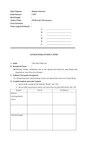Adapun koleksi lembar kerja peserta didik ini disusun sesuai dengan kompetensi dasar/materi tiap chapternya. Doc Lkpd Miranti Samheda Academia Edu