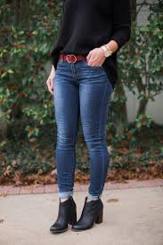 Sugarplum Style Tip How To Wear Ankle Boots With Skinny Jeans Hi Sugarplum Boots Outfit Ankle How To Wear Ankle Boots Winter Skinny Jeans Outfits