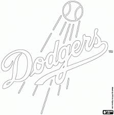 La Dodgers Baseball Coloring Pages In 2020 Baseball Coloring Pages Dodgers Dodgers Baseball