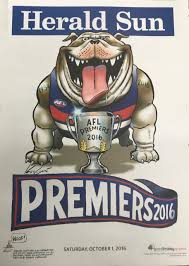 The latest & greatest from the #bulldogs. 2016 Western Bulldogs Premiership Poster Ubcvic